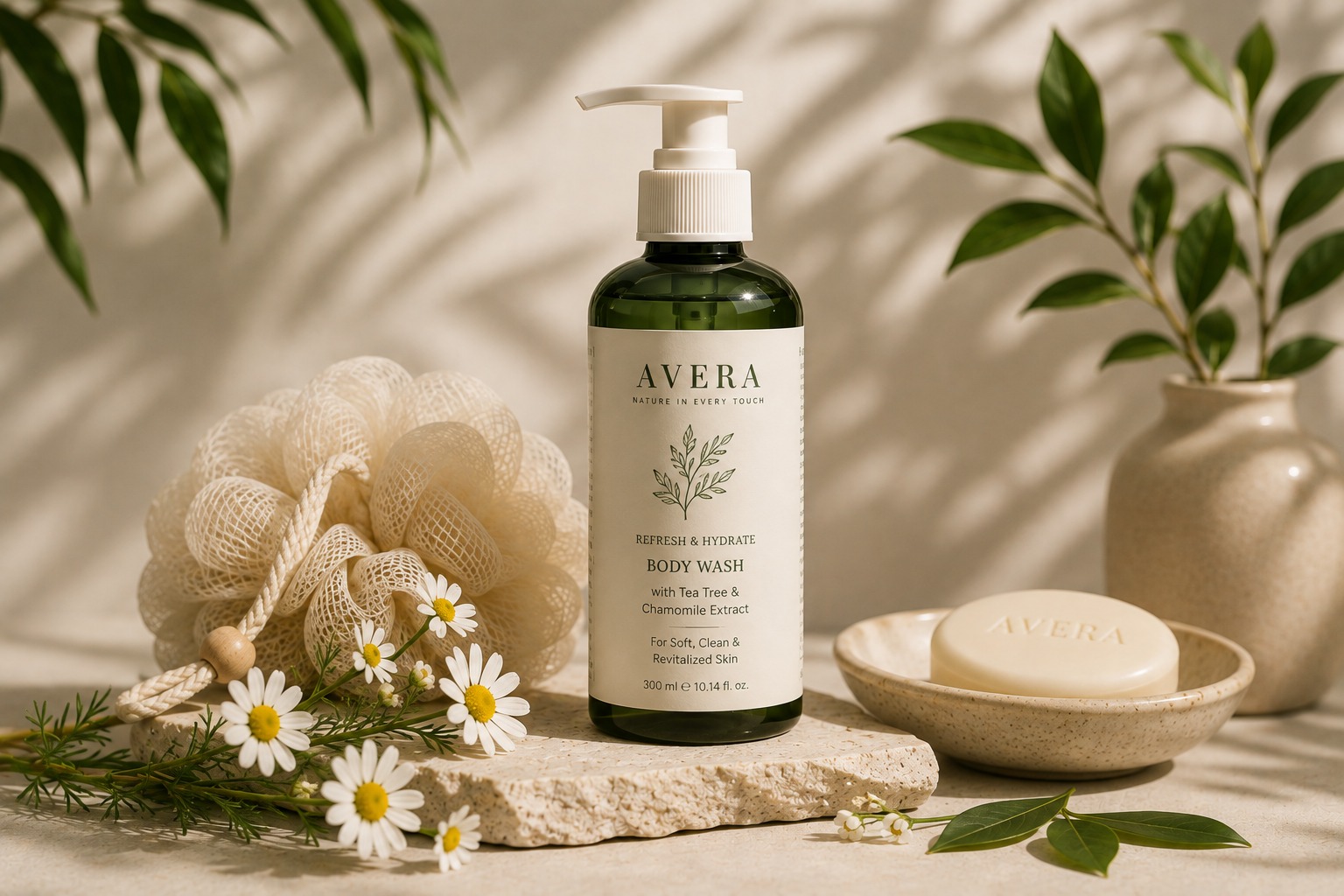 Grouped Avera body care products
